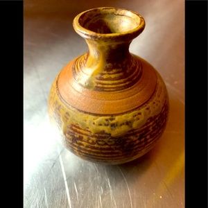 Brown Stoneware Vase